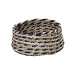 BREAD BASKET WOVEN BEIGE-BLACK 18X8CM ESPIEL