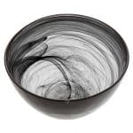 BY ORDER ATLAS GLASS BOWL BLACK 15CM ESPIEL