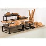BREAD BASKET GASTRONOM 1/1-15CM RATTAN GREY BUFFET ESPIEL - Image 2