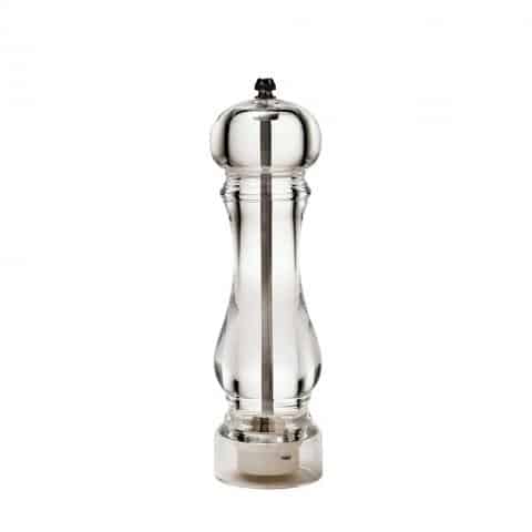 TAB-ESP-LHS108.jpg PEPPER/SALT MILL ACRYLIC CERAMIC H22CM ESPIEL - Image 1