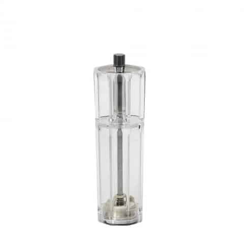 TAB-ESP-LHS202.jpg PEPPER AND SALT MILL 2 IN 1 COMBI ACRYLIC CERAMIC SQUARE H16CM ESPIEL - Image 1