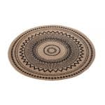 BY ORDER - PLACEMAT JUTE ROUND 38CM BROWN BLACK ESPIEL