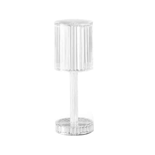 TAB-GTS-25-9819.jpg TABLE LAMP CYLINDER CRYSTAL LED DIMMER 9X25CM GTSA - Image 1