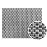 DISCONTINUE - SOUPLA PLACEMAT VINYL 45X30CM SILVER BLACK GTSA