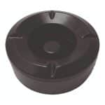 ASHTRAY MELAMINE WINDPROOF BLACK 10X4.5CM TABLETOP