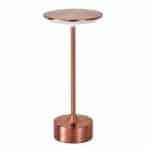 TABLE LAMP 07 ROUND RUSTIC COPPER LED DIMMER 28CM NOV