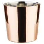 SNACK BOWL COPPER S/S 8.5X8.5CL 0.35LT PADERNO