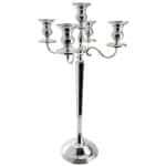 CANDELABRA 5 LIGHTS  SILVERPLATED 24CM H78CM PADERNO