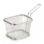 BASKET CHIPS SQUARE 10X9X9CM INOX SUPREMINOX SPAIN