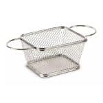 BY ORDER - BASKET CHIPS 2HANDLES SQUARE 11X9X6CM SUPREMINOX
