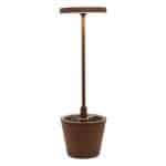 BY ORDER TABLE LAMP POLDINA REVERSO LIGHT CORTEN LED DIMMER RECHARGEABLE ZAFFERANO ITALY