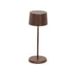 BY ORDER TABLE LAMP OLIVIA MICRO CORTEN LED DIMMER RECHARGEABLE ZAFFERANO ITALY