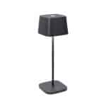 TABLE LAMP OFELIA PRO SQUARE DARK GREY LED DIMMER RECHARGEABLE ZAFFERANO ITALY