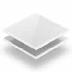 ACRYLIC 30X30X3MM WHITE S/R UNIQUE