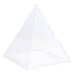 ACRYLIC PYRAMID 130X50CMX10MM CLEAR UNIQUE