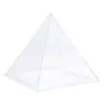 ACRYLIC PYRAMID 80X40CMX10MM CLEAR UNIQUE