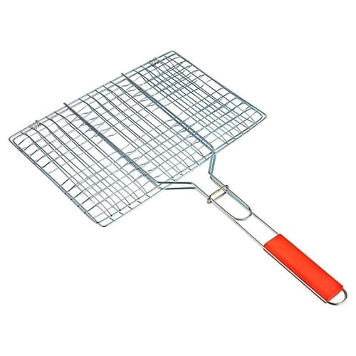 APA-UNI-GRILL5.jpg BBQ GRILL GRADELA / 45X30X68CM / CHROME PLATTED WOODEN HANDLE - Image 1