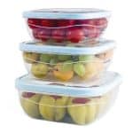 DOMESTIC FOOD SAVER SOFT  LOCK SQUARE SET 3 PCS  1,1L  1,6L  2,4L VIOSARP