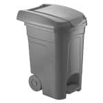 GARBAGE PLASTIC PEDAL BIN 60L WITH WHEELS AK734 UNIQUE