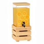 BY ORDER - BUFFET CRATE JUICE DISPENSER 6L BAMBOO WOOD GARIBALDI