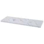 BY ORDER - BUFFET MELAMINE MARBLE PLATTER WHITE GN 2/4 53X16.2X1.7CM ZICCO APS