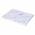 BY ORDER - BUFFET MELAMINE MARBLE PLATTER WHITE GN 1/2 32.5X26.5X1.7CM ZICCO APS