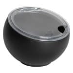 BUFFET MELAMINE ORB BOWL BLACK MATT WITH CLEAR LID 16.7X12.2CM 1L ZICCO APS