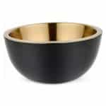BY ORDER - BUFFET BOWL DOUBLE WALL BLACK GOLD 23X10.5CM 18-10 ST/STEEL