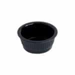 MELAMINE RAMEKIN FLUTED ROUND BLACK 3CL - 6CM MAK