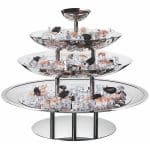 STAND SEAFOOD OVAL FOUR TIER S/S 18-10 MEPRA ITALY