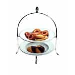 STAND 2 TIERS H35 X 22CM PALACE 18/10 MEPRA ITALY