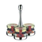 STAND JAM HOLDER THREE COMPARTMENT PALACE 18/10 MEPRA ITALY 988
