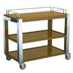 TROLLEY 041104 DALLAS DELUXE WALNUT 104X57CM MEPRA ITALY