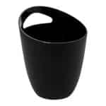 ICE BUCKET PLASTIC BLACK 13.5X17CM TABLETOP