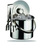 BY ORDER ICE BUCKET INSULATED 75CL WITH HANDLE ICE TONG SET MEPRA ITALY