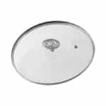 GLASS COVER WITH INOX KNOB 20CM AGNELLI ITALY