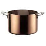 BY ORDER TOSCANA 3PLY DEEP POT WITH LID COPPER 24CM 7.7L MEPRA ITALY