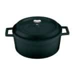 BY ORDER - SLOWCOOK ENAMELLED CAST IRON INDUCTION SAUCE POT WITH LID 24X11CM 4.5L BLACK PADERNO