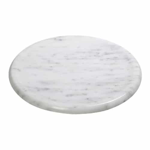CRO-ESP-FAV214.jpg BY ORDER-PLATTER ROUND MARBLE WHITE 20CM ESPIEL - Image 1