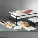 BY ORDER-PLATTER ROUND MARBLE WHITE 20CM ESPIEL - Image 2