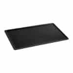 MELAMINE PLATTER WAVY 1/1 53X32.5CM BLACK MAT ESPIEL