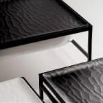 MELAMINE PLATTER WAVY 1/1 53X32.5CM BLACK MAT ESPIEL - Image 5