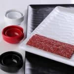 MELAMINE PLATTER WAVY 1/1 53X32.5CM BLACK MAT ESPIEL - Image 8