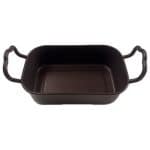 BY ORDER - SERVING PAN RECTANGULAR TWO HANDLES 15X9X5CM INOX BLACK GTSA