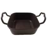 BY ORDER - SERVING PAN SQUARE TWO HANDLES 11.5X11.5X5CM INOX COPPER GTSA