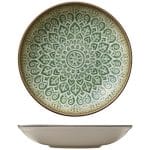 BY ORDER - SOULMATE JADE PORCELAIN DEEP PLATE COUPE 25CM HEART SOUL by BAUSCHER GERMANY