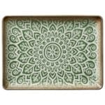 BY ORDER - SOULMATE JADE PORCELAIN REACTANGULAT PLATTER 23.5X17.5CM HEART SOUL by BAUSCHER GERMANY