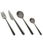 BY ORDER LINEA ORO/NERO BLACK BOX SET 4PCS 18/10 MEPRA ITALY