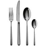 BY ORDER - LINEAR PVD BLACK TABLE FORK 1PC 18-10 INOX SAMBONET ITALY