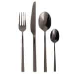 BY ORDER - LINEAQ PVD BLACK TABLE SPOON 1PC 18-10 INOX SAMBONET ITALY